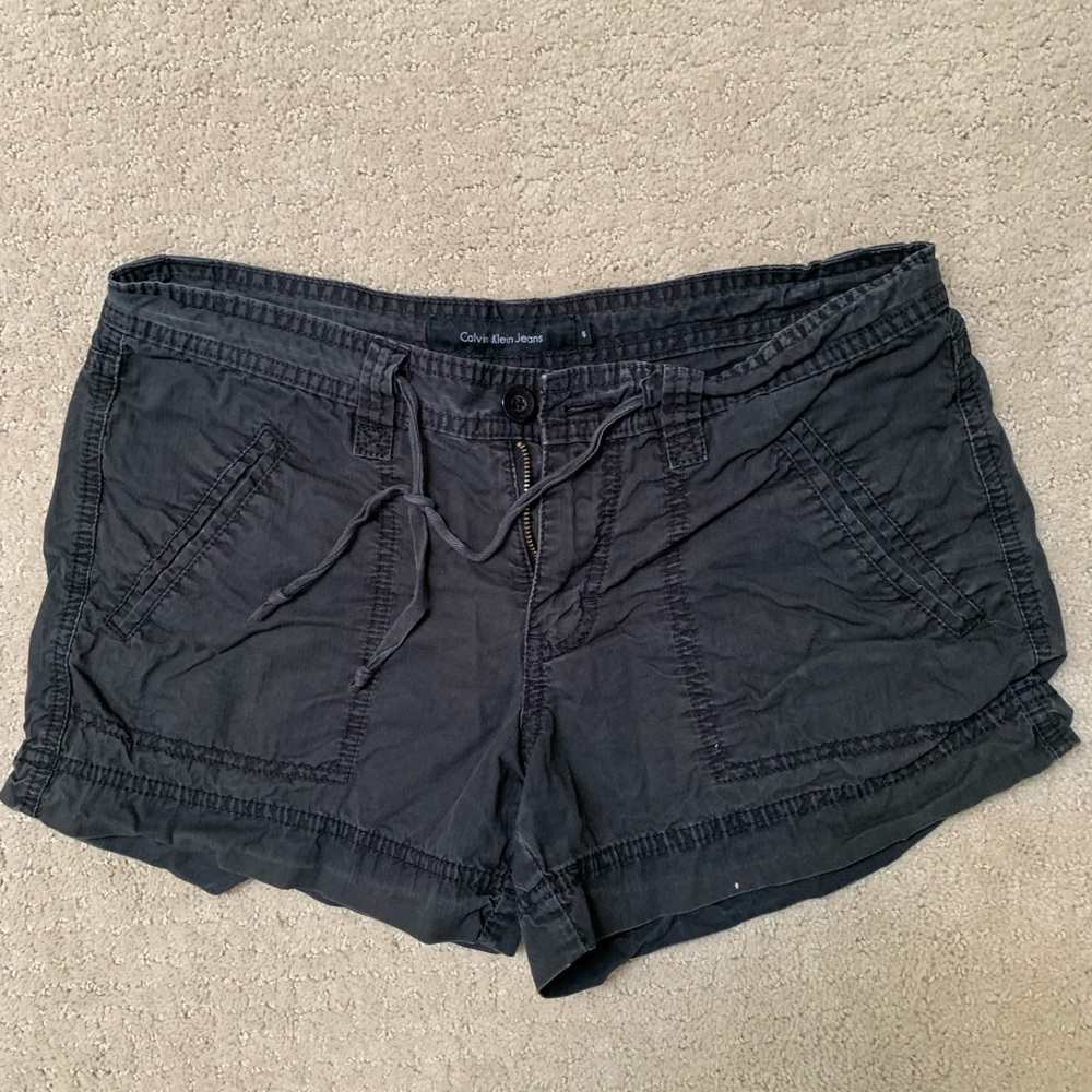 Calvin Klein Women's Black Cargo Shorts